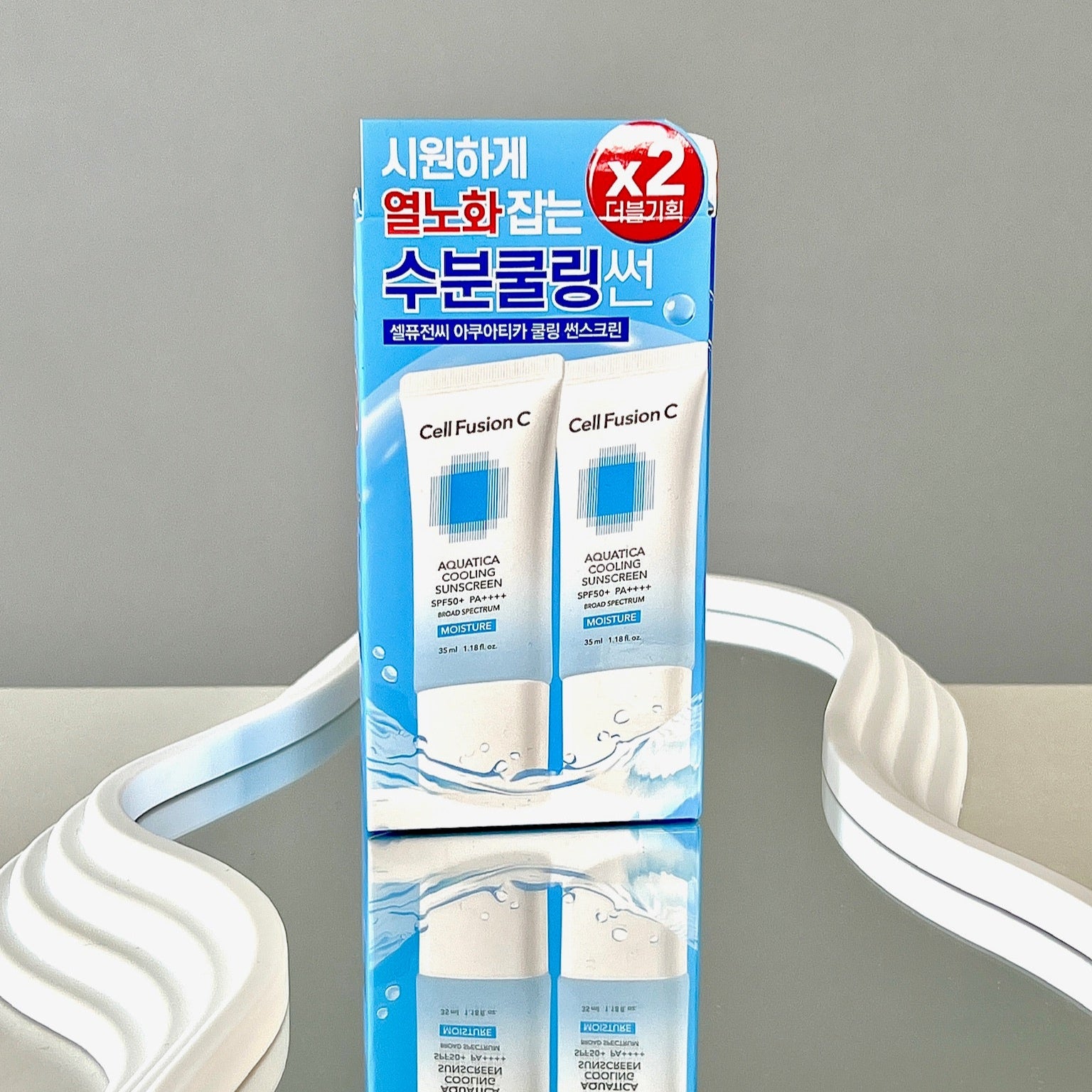 Opakowanie kremu Cell Fusion C Aquatica Cooling Sunscreen